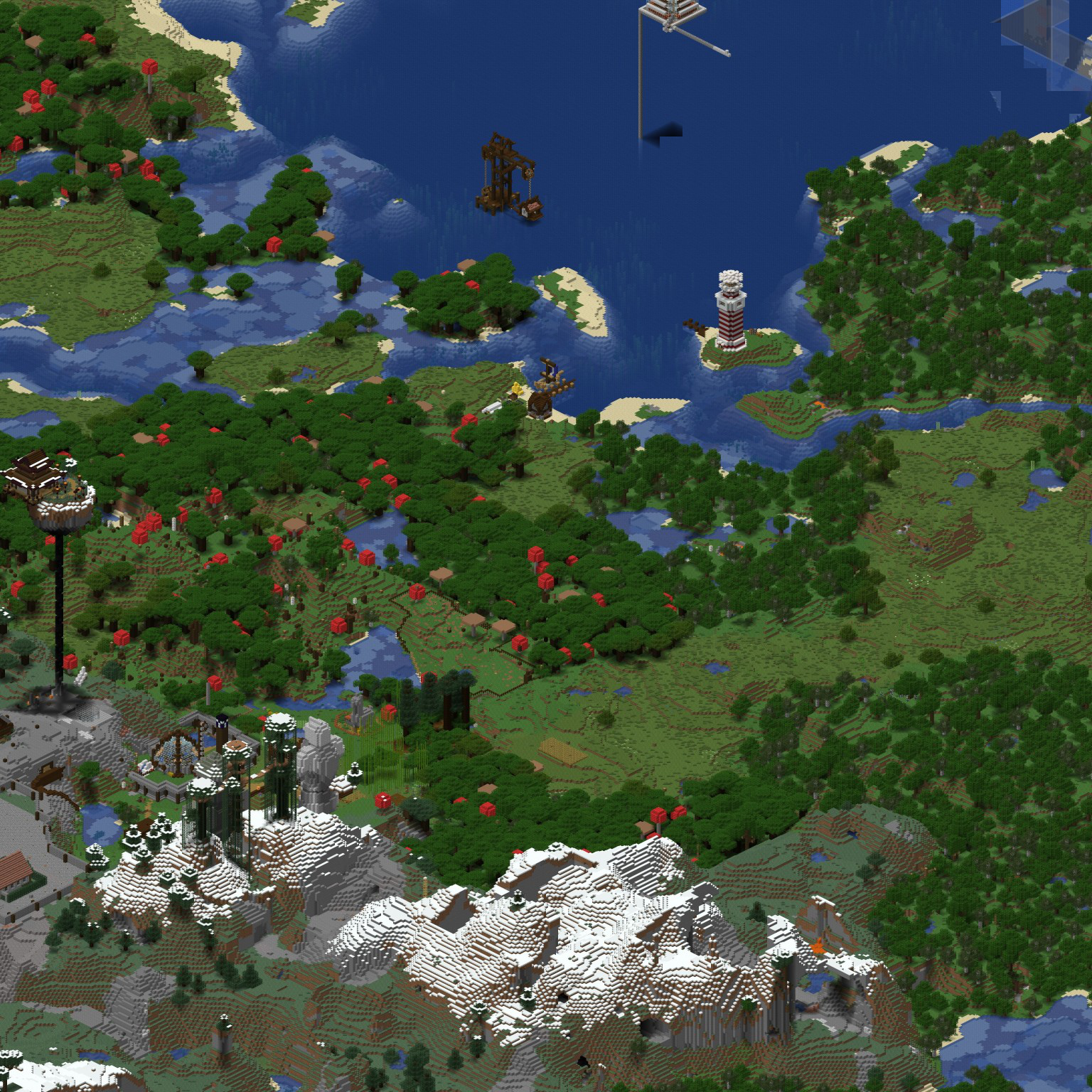 Screenshot des Hauptbereis im Verlauf des Projekts